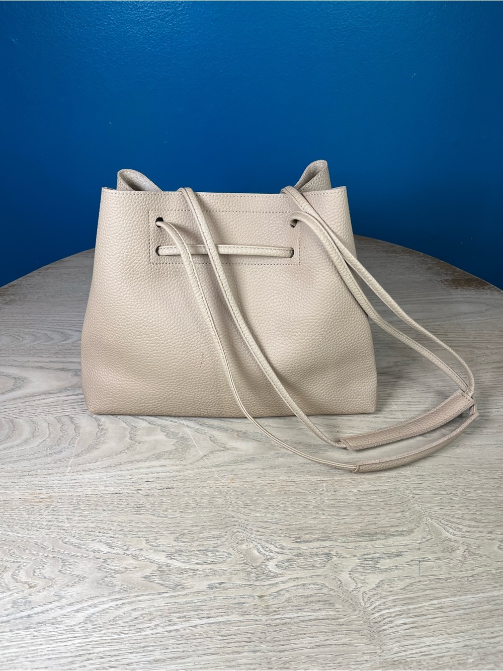 8 Other Reasons Vegan Leather Slouchy Bucket Bag Beige Tan Boho Chic Neutral